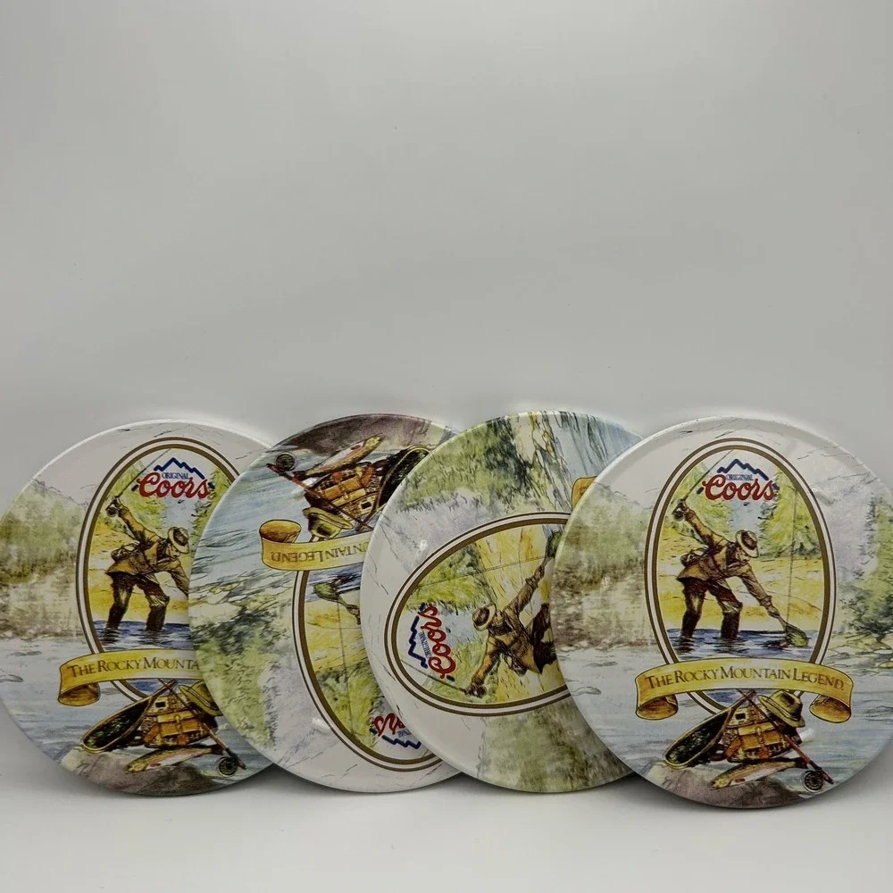 VTG 1993 Coors Rocky Mountain Legend Coaster Set – 4 Pack